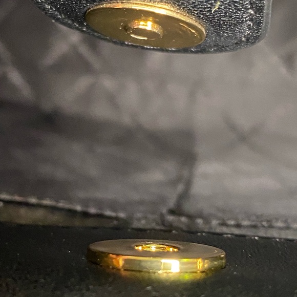 Michael Kors Serena Large Shoulder Bag Black Gold Tone Hardware New! Retail $678 - Picture 9 of 14